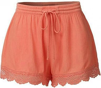 Amazon.com: Letshop Pantalones cortos para mujer, de verano, de moda, para  mujer, de cintura alta, liso, casual, sueltos, para descansar,  entrenamiento, playa, pantalones cortos de yoga : Ropa, Zapatos y Joyería