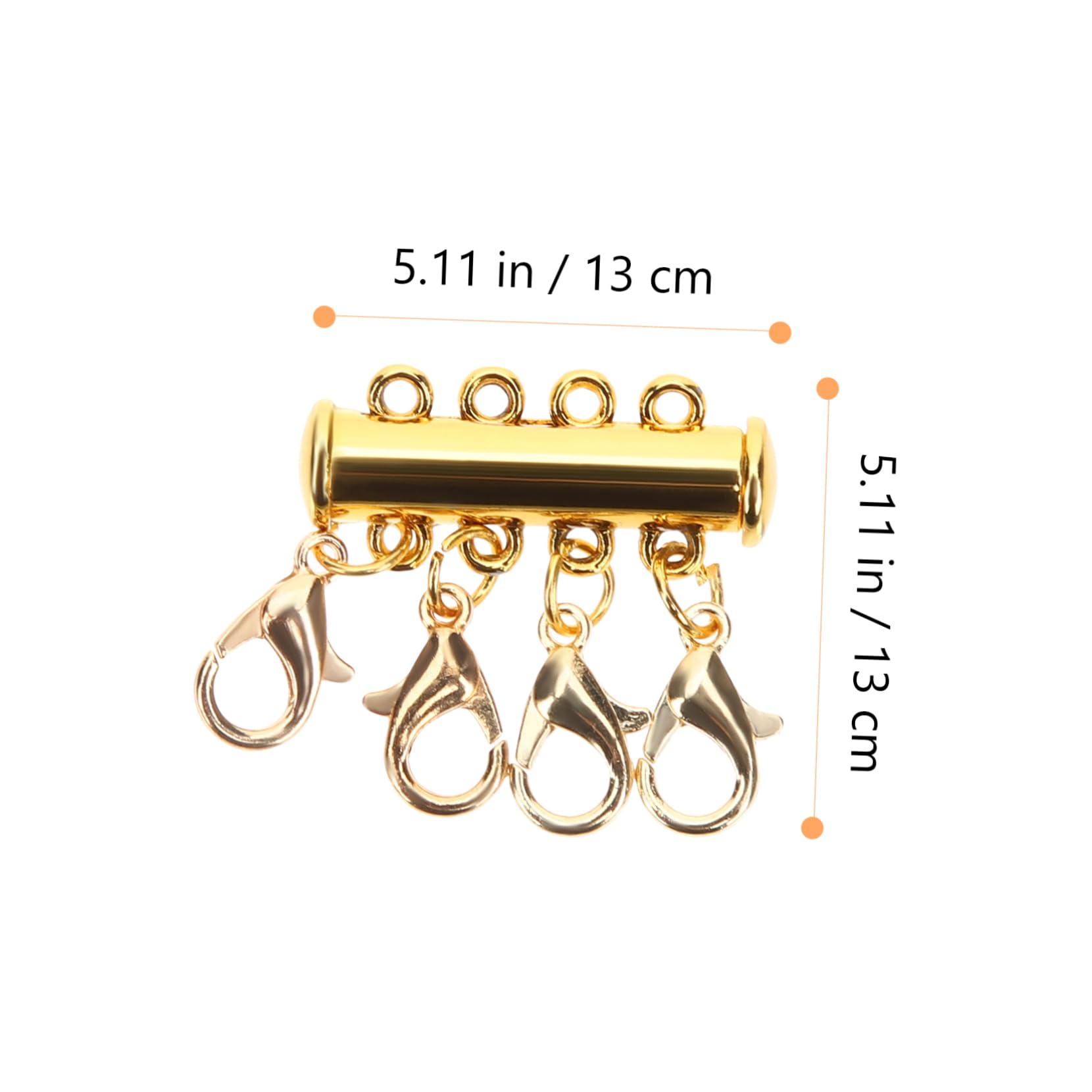5 Sets Schmuck-Magnetschnalle, Halsketten, Perlenkette, Perlen, Halskette, magnetische Halskette, mehrlagiger Verschluss, mehrlagiger Kettenverschluss, Schmuck, mehrlagiger Verschluss, magnetischer