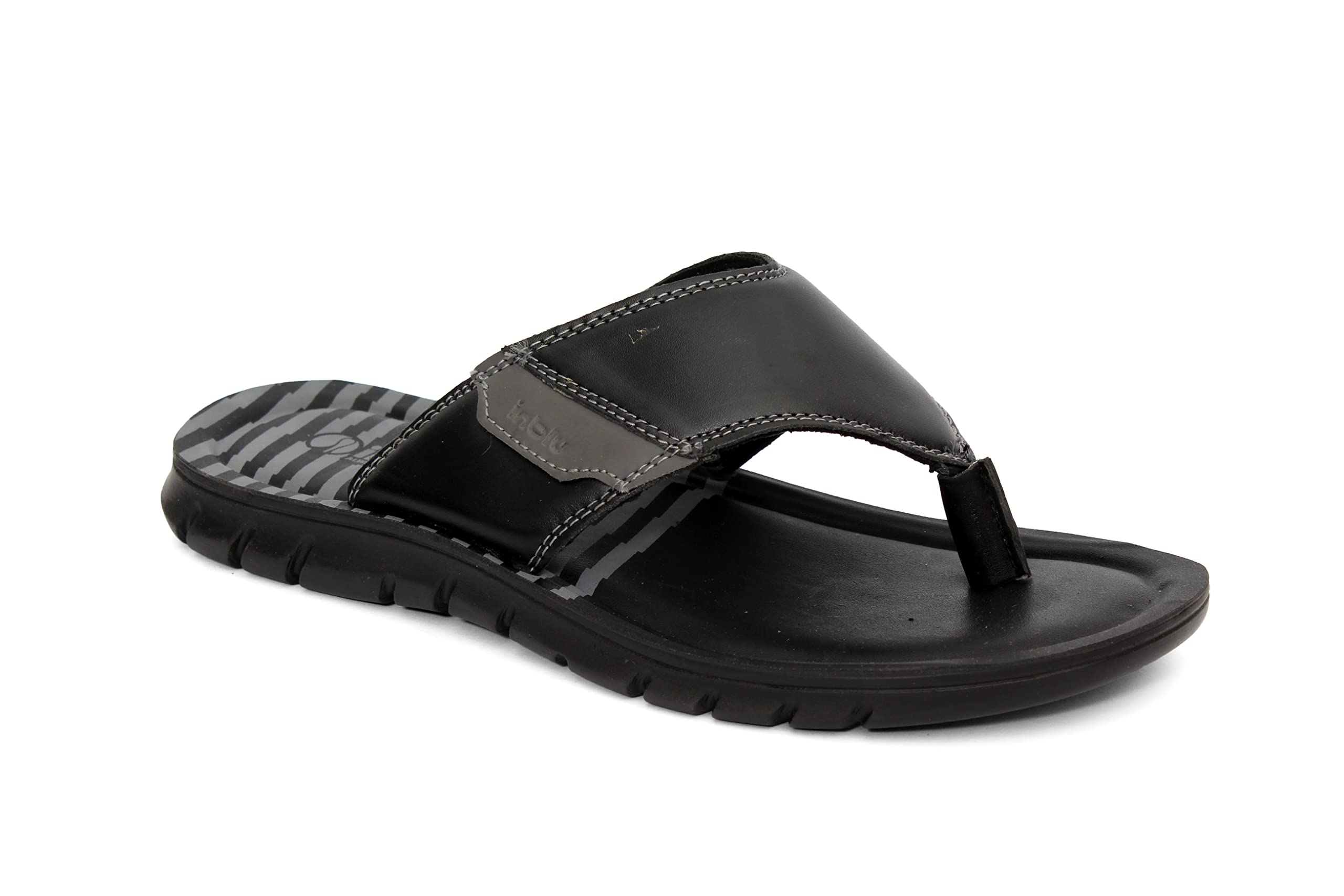 inblu Slip On Stylish Fashion Slipper/Sandal for men | Comfortable | Lightweight | Anti Skid | Casual Office Footwear (FO48_BLACK_44) (B0B6G1QYJ3) Amazon Price History, Amazon Price Tracker