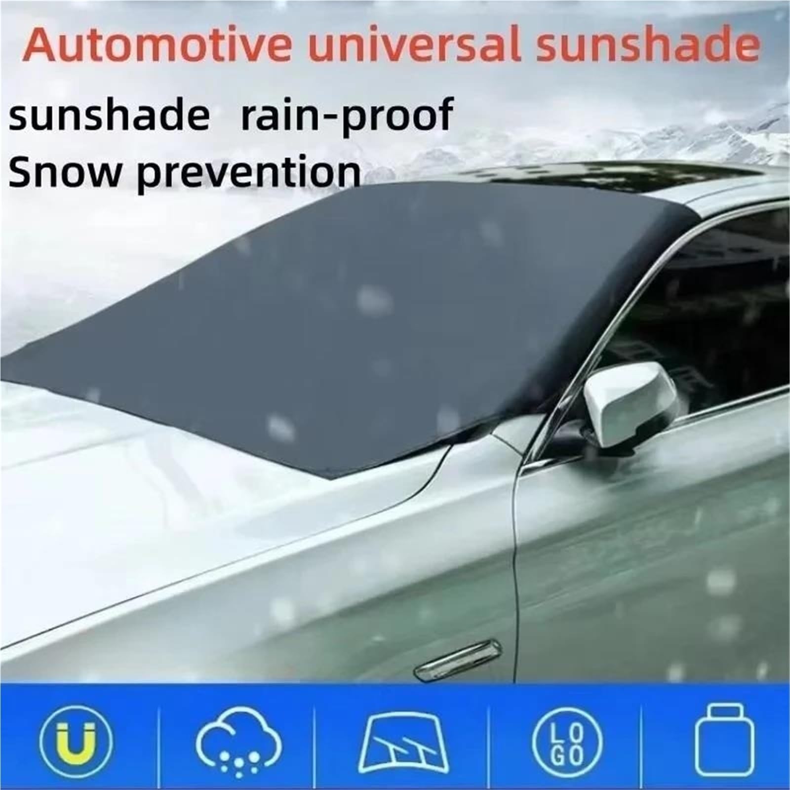 Copinverno Ertura per Parabrezza Auto Scudo Magnetico per Neve per Auto, Protezione e Copertura Ispessita dal Sole