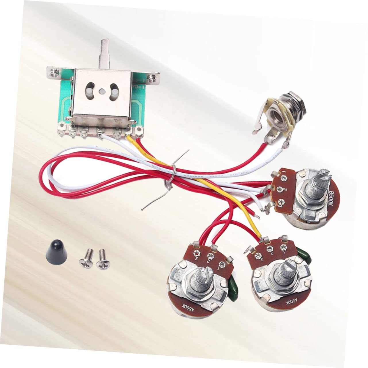 ifundom 3sets Kit Cablaggio Elettrico Per Chitarra Con Volume e Tono Potenziometri Interruttore Vie Facile Installazione e Basso Rumore