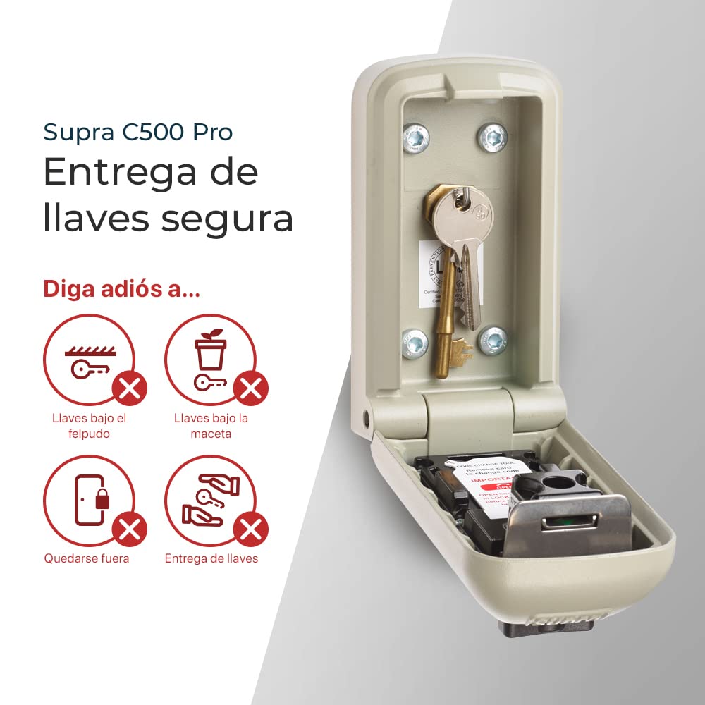 KeySafe SUPRA C500 Pro (2ª Generación) - Caja guarda llaves de alta seguridad, preferido por la policía