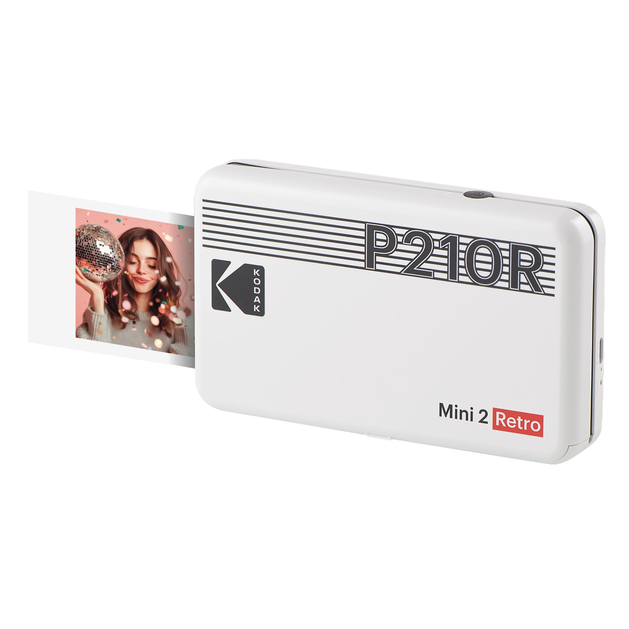 【未使用】kodak mini2 ホワイト Amazon.com : KODAK Mini 2 Retro 2x3 Portable Photo Printer, 4PASS