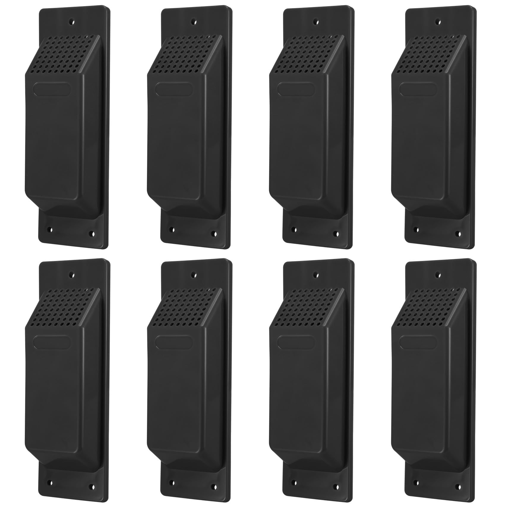Kit de Ventilation pour Conteneur D'Expédition 24 Pièces, Accessoires de Conteneur D'Expédition Robustes, Kit de Ventilation à Flux Noir