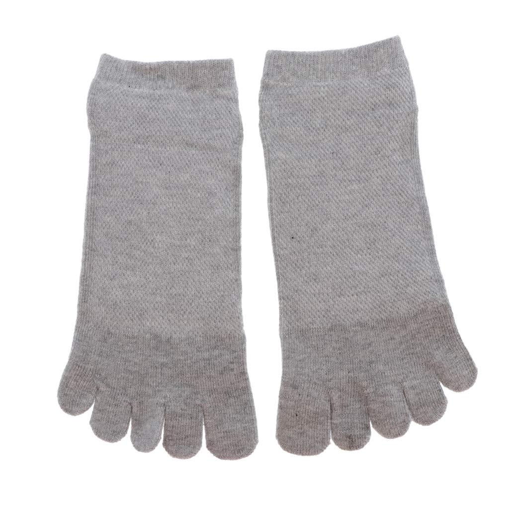 STYLEHEAVEN Men Toe Socks Five Finger Cotton Socks Sports Running Ankle Socks Light Gray-image-43