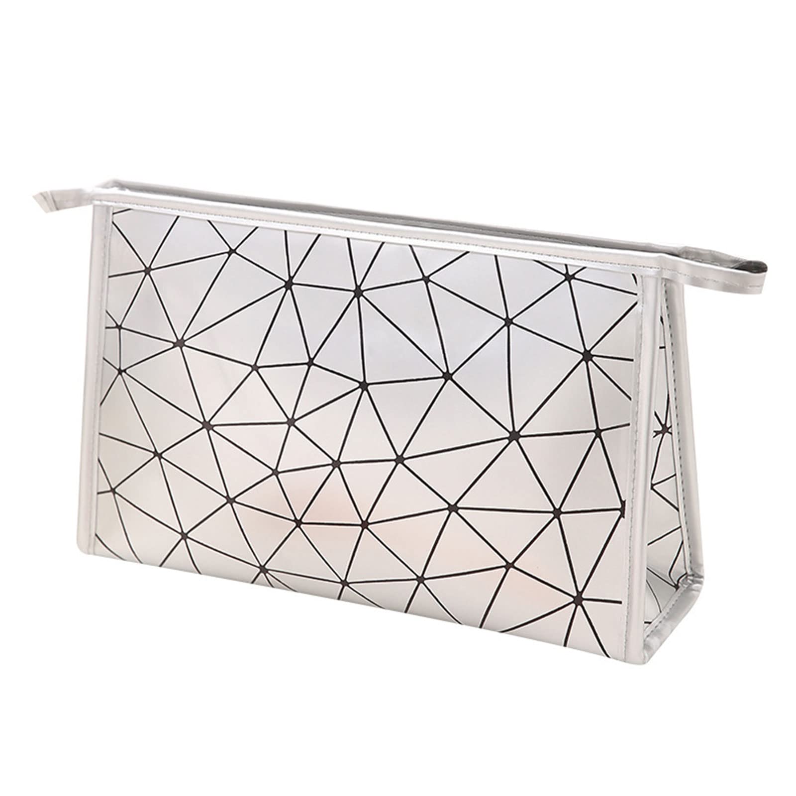 CILDONMakeup Bag, 7.5 x 3.2 x 5.5 In Water-Resistant Makeup Bag, With 2 Small Mesh Pocket, Detachable Strap