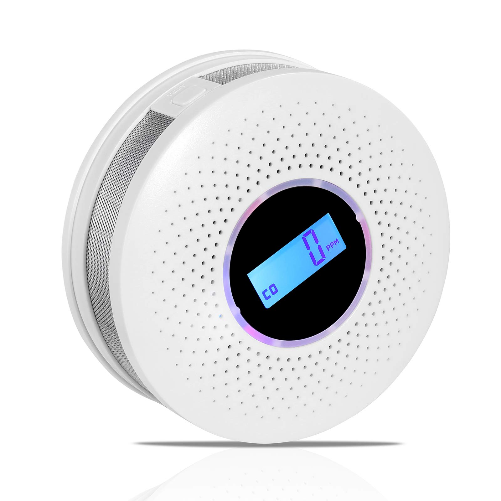 Carbon Monoxide Detector Battery Operated Smoke Detector High Accuracy CO Alarm with Sound Warning and Digital LCD Displa...