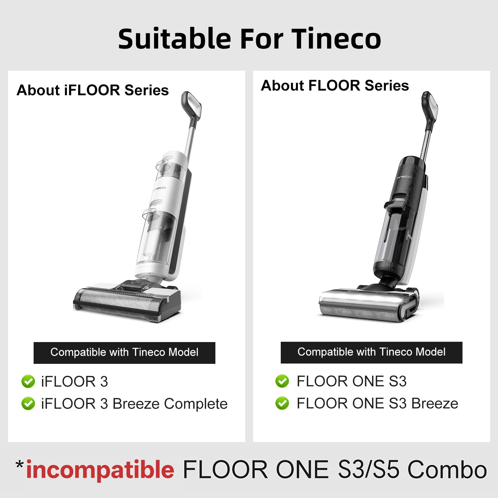 Amazon.com: Nukisa Vacuum Mop Parts Compatible with Tineco Roller