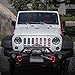 Xprite Grill Mesh Insert American Flag Matte Aluminum Alloy Mesh Grille Grid Compatible with 2007-2018 Jeep Wrangler JK JKU