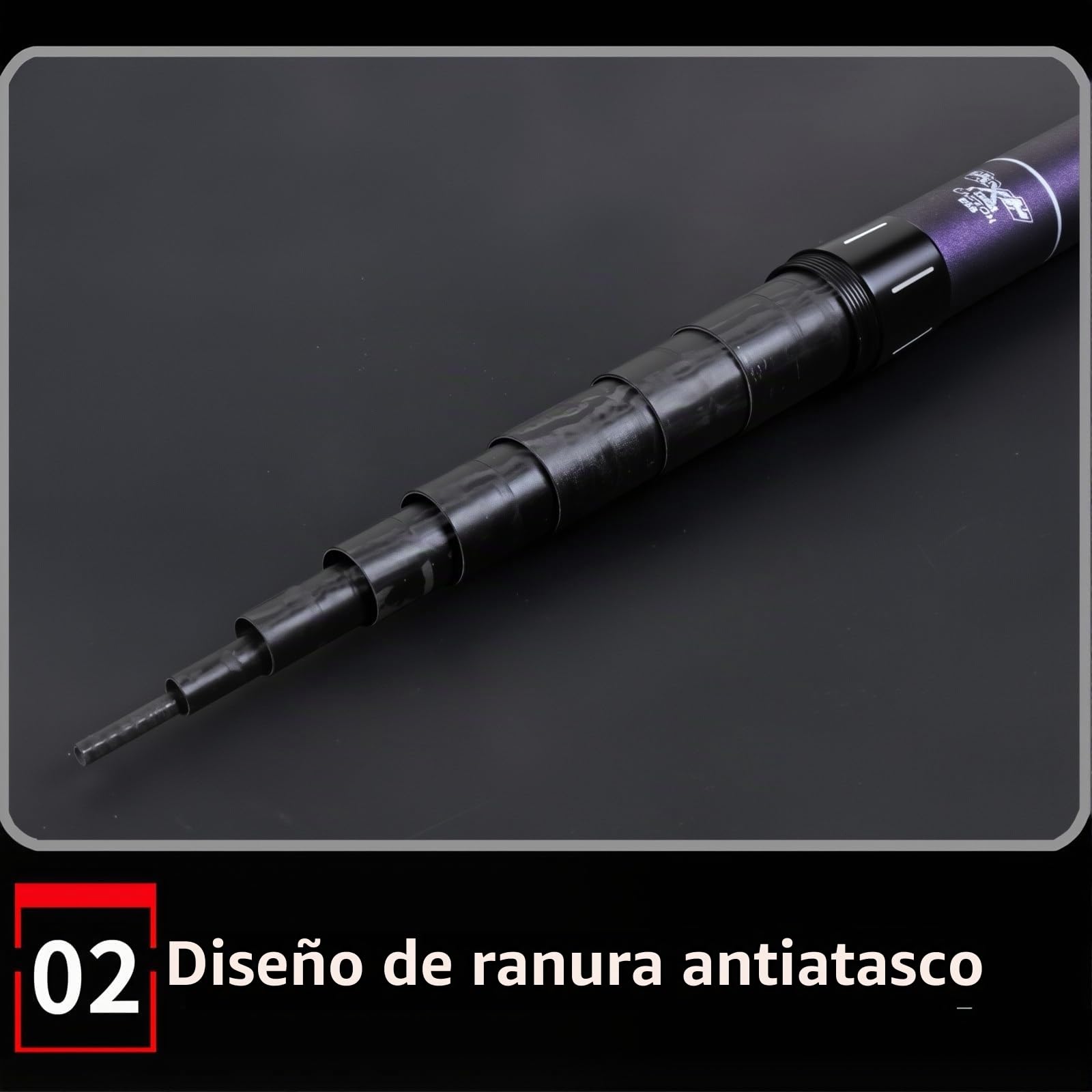 Caña De Pescar Telescópica 8m 9m 10m 11m 12m 13m 14m 15m Carbono CañAs De Pesca Caña de Pesca Larga Distancia Gran Pez Equipo De Pesca(9m)