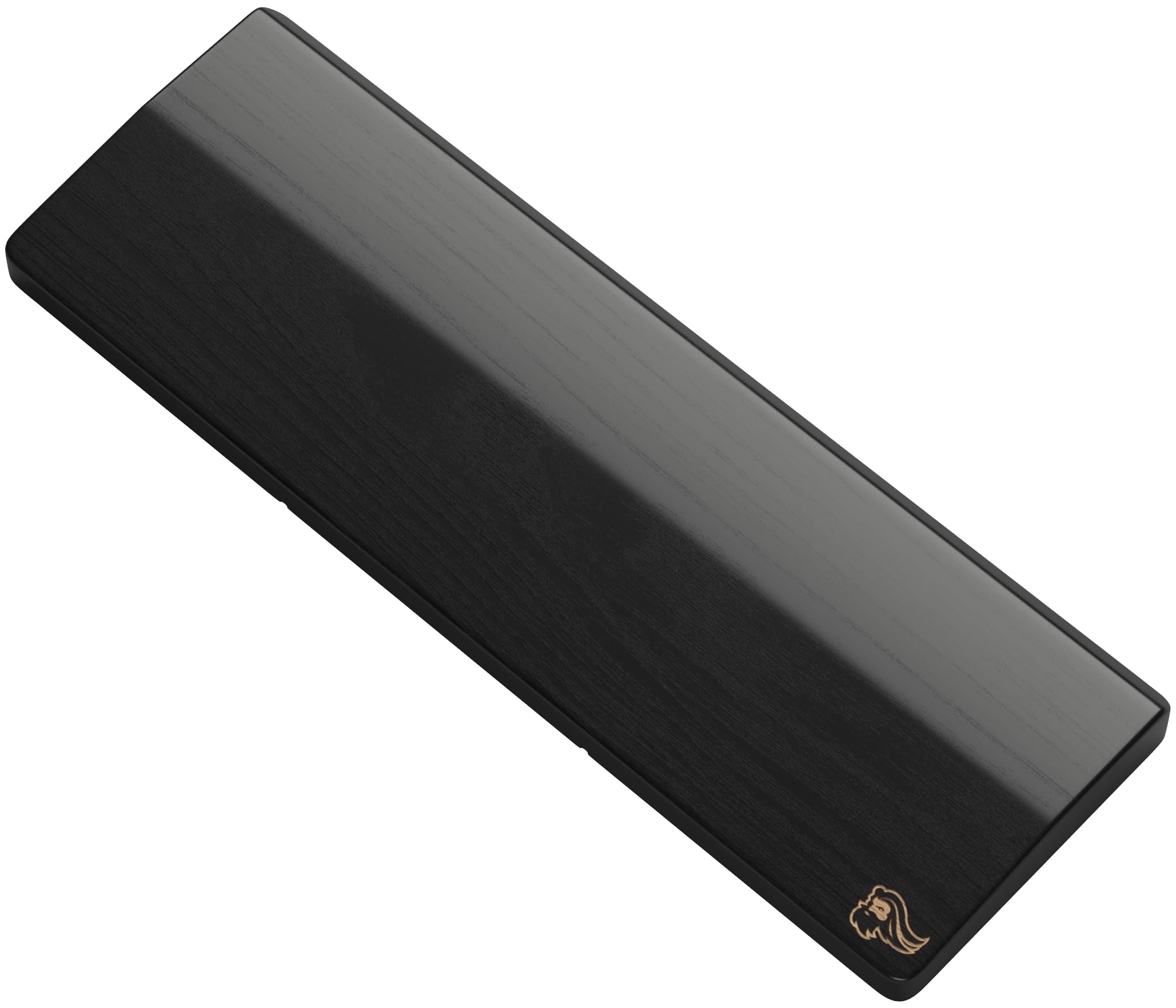 Glorious Gaming Wooden Keyboard Wrist Rest (Kompakt) - Weiße Esche, mittelgrobe Maserung, glatte Oberfläche, schweiß- und ölbeständig, rutschfeste Gummibasis, 300 x 100 x 19mm - Onyx