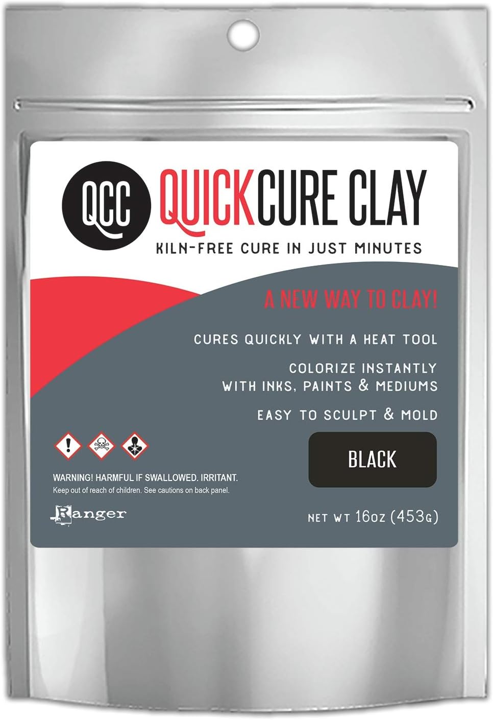 RANGER INDUSTRIES QUICK CURE CLAY 16OZ BLACK