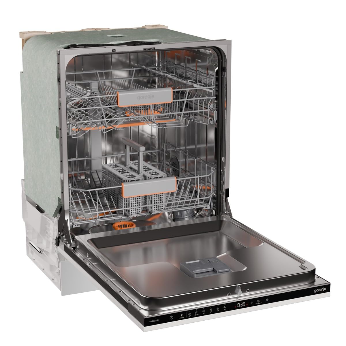 Gorenje GV642C65 Geschirrspüler Einbaugerät 60 cm breite 14 Maßgedecke Inox EEK C
