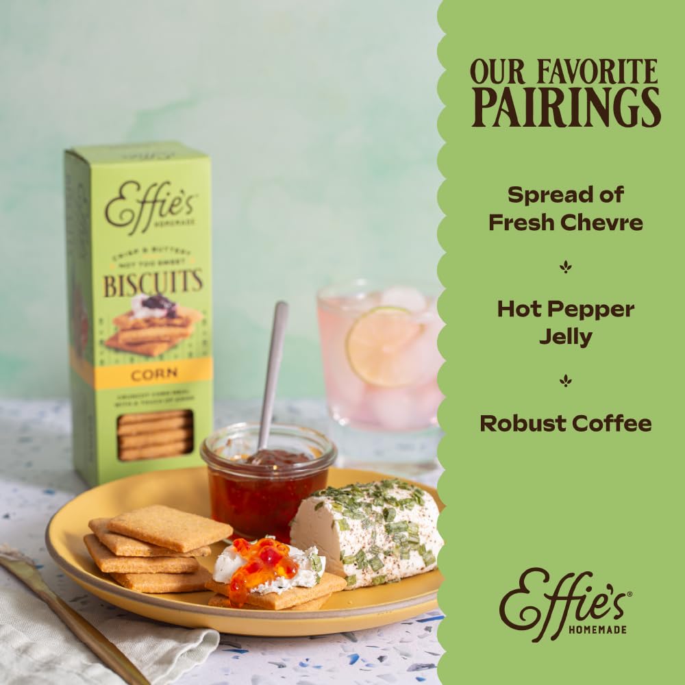 Effie's Homemade Biscuits - Gift Box Sampler - Oatcakes, Cocoa, Corn, Hazelnut - 4 Pack