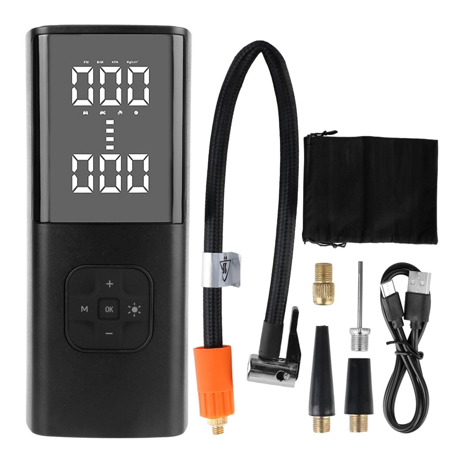 Kalttoy Light Portable Air Compressor Tire Inflator Pumps Digital Display Tire Inflator Automotive Starting Device With Portable Car Air Compressor High Pressure Electric Pumps