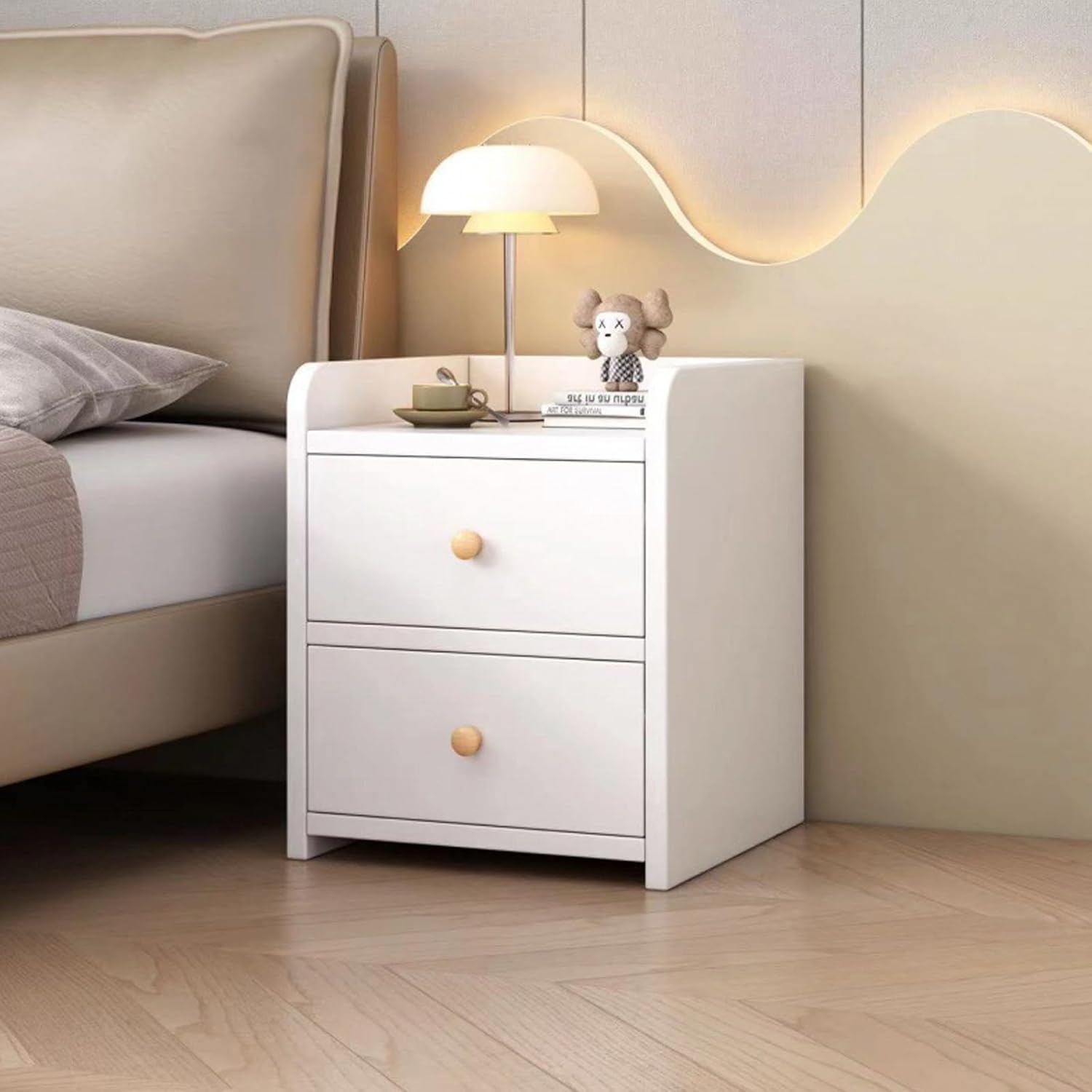 サイドテーブル 引き出し付き ナイトテーブル 木製 ベッド サイドチェスト 北欧 収納チェスト ソファサイドテーブル ベッド周り収納