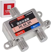 VISION 4K 8K Compatible TV TV Antenna 3.2GHz F-Type Terrestrial Digital BS CS Satellite Broadcasting