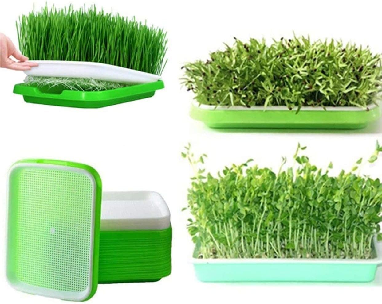 Seed Sprouter Tray, 5 Pack BPA Free Double Layer Nursery