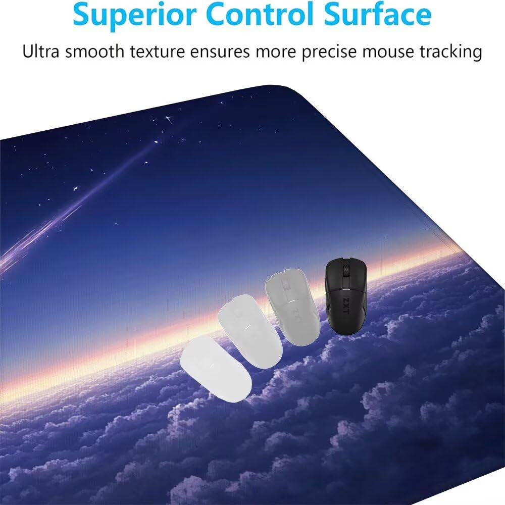 Giapponese Tappetino Mouse XXL 1000x500x3mm, Gaming Tappetino Mouse Meteora Mousepad con Base in Impermeabile Gomma Antiscivolo per Tastiera, PC, Computer Ufficio Idea Regalo per Festa del Papà X-932