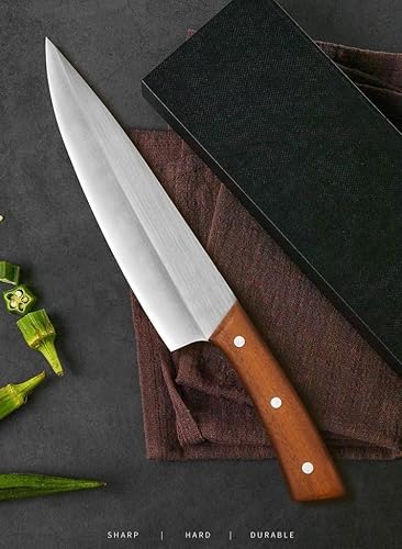 Miniatura 7 de Cuchillo de corte de carne de chef Cuchillo de carnicero de carne 4Cr13 Cuchillos de chef de acero al carbono para cocinero de cocina, cuchillo de