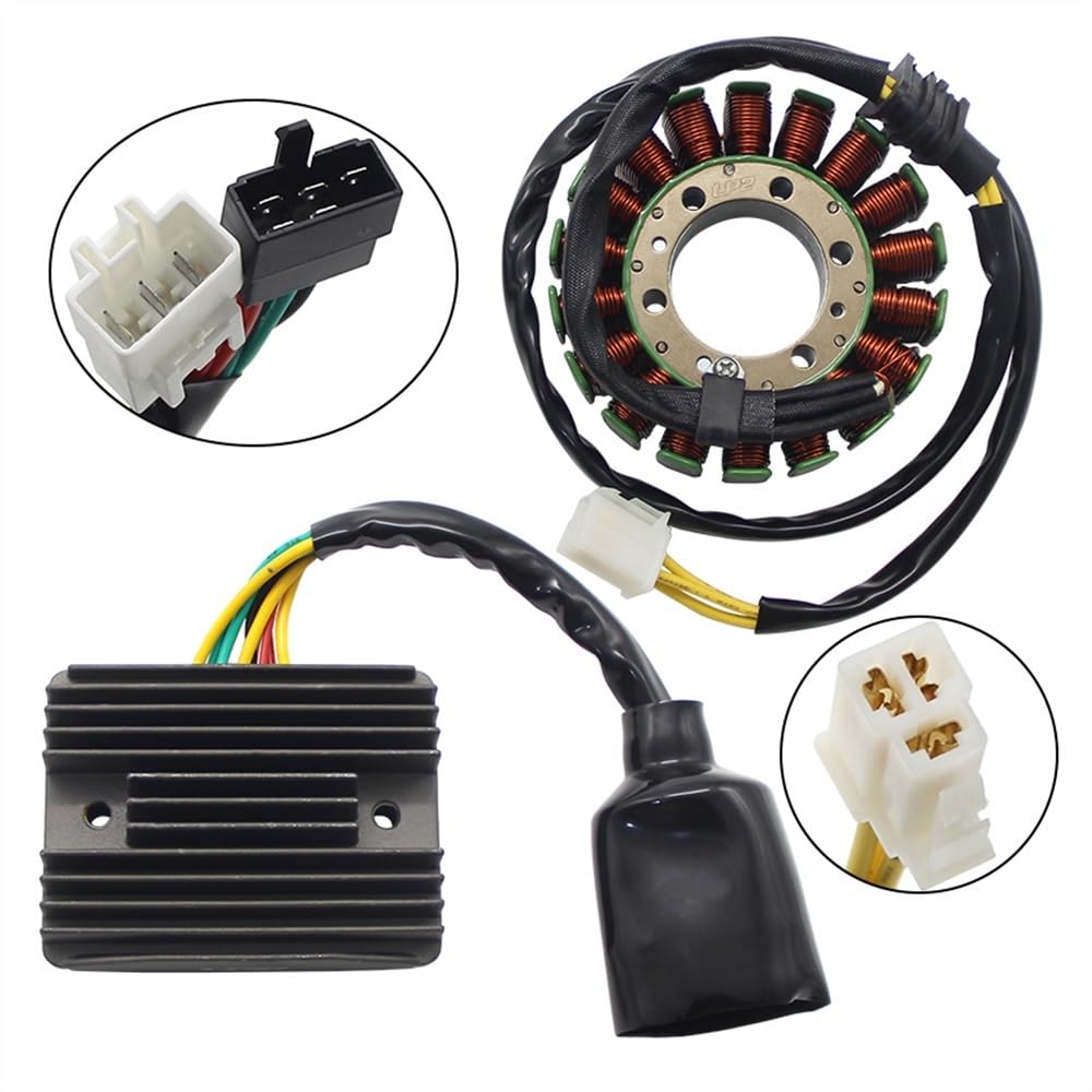 Bobina Magneto Stator Bobina de estator magnético para Motocicleta + rectificador regulador de Voltaje para VFR800 Interceptor VFR800 VFR 31600-MBG-306 31120-MBG-D01 Bobinas Estator Magneto