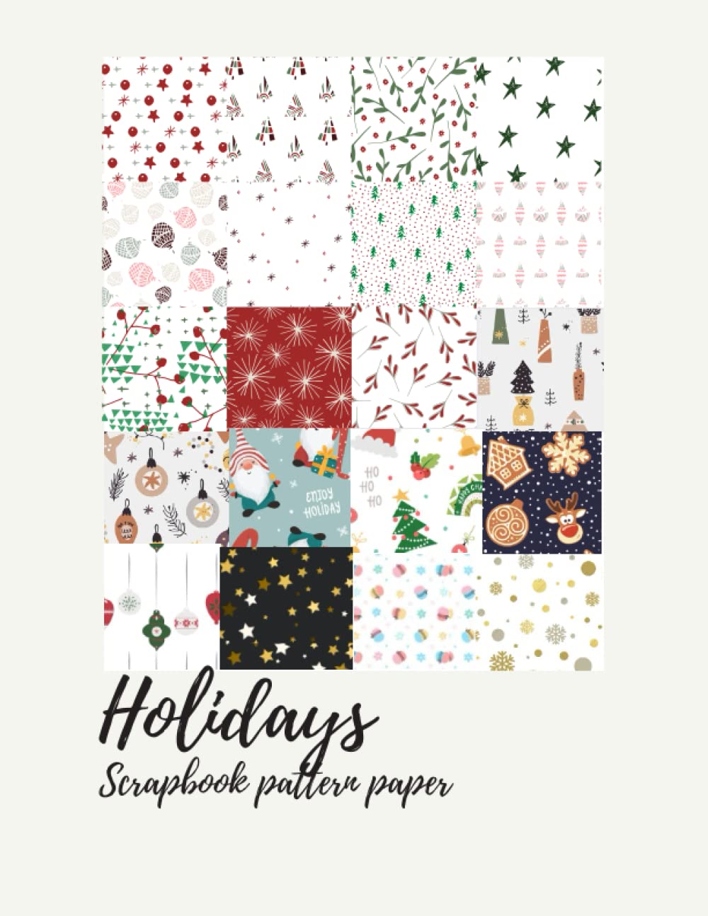 Independently published Holiday Themed Scrapbook Paper