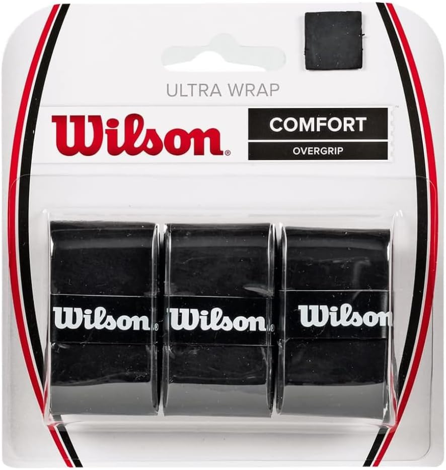 Overgrip, Ultra Wrap Overgrip, Unisex, Black, Pack of 3, WRZ403000