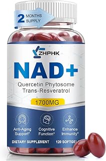 1700mg NMN Supplement Alternative with Resveratrol for Women & Men with Nicotinamide Riboside Quercetin Phytosome & TMG, NAD Energy Boost Anti-Aging, 120 Count