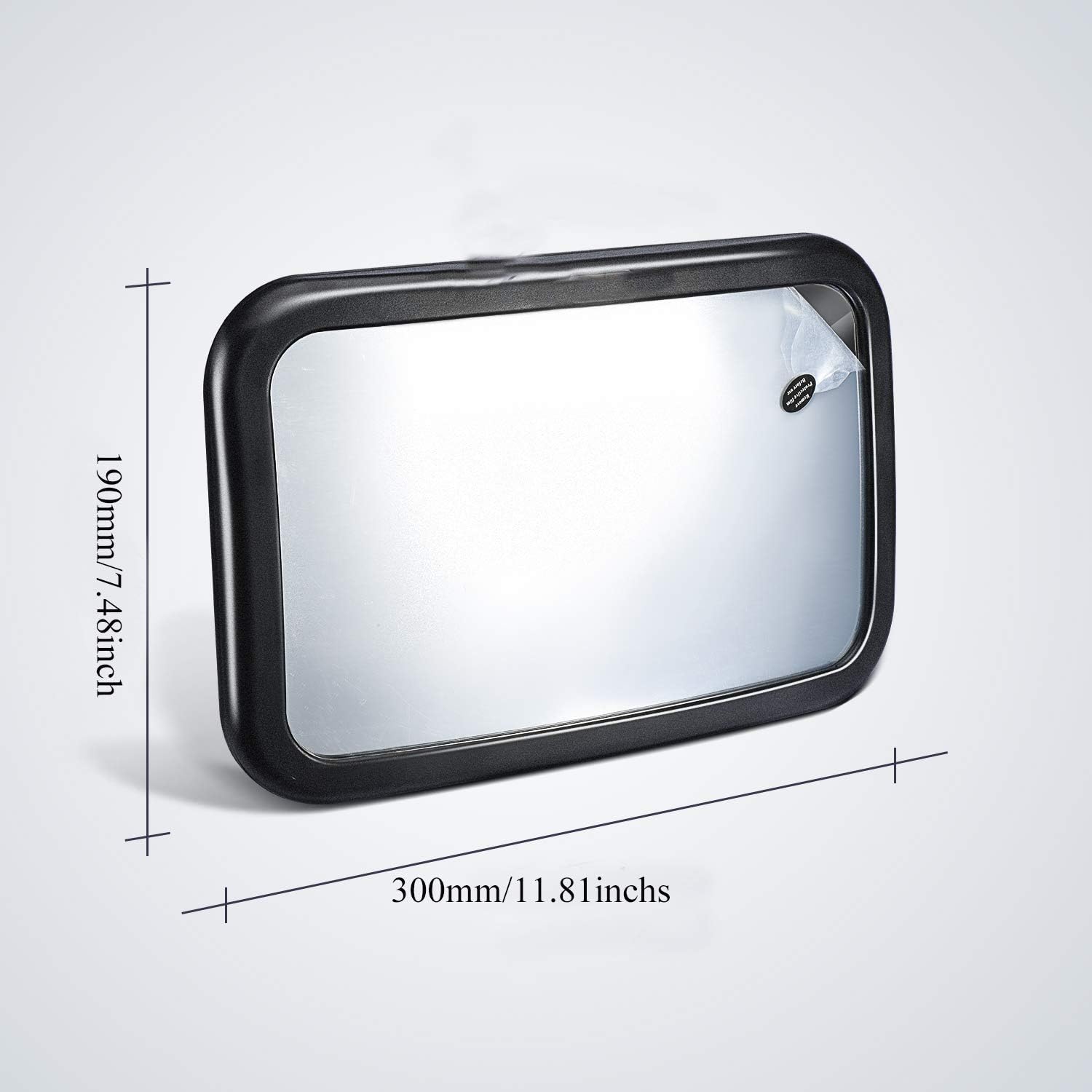 Baby Car Mirror Acrylic Plastic Material Not fragile 360 degrees Rotate Adjust the Angle Arbitrarily Vision is Wider Safe and Stable