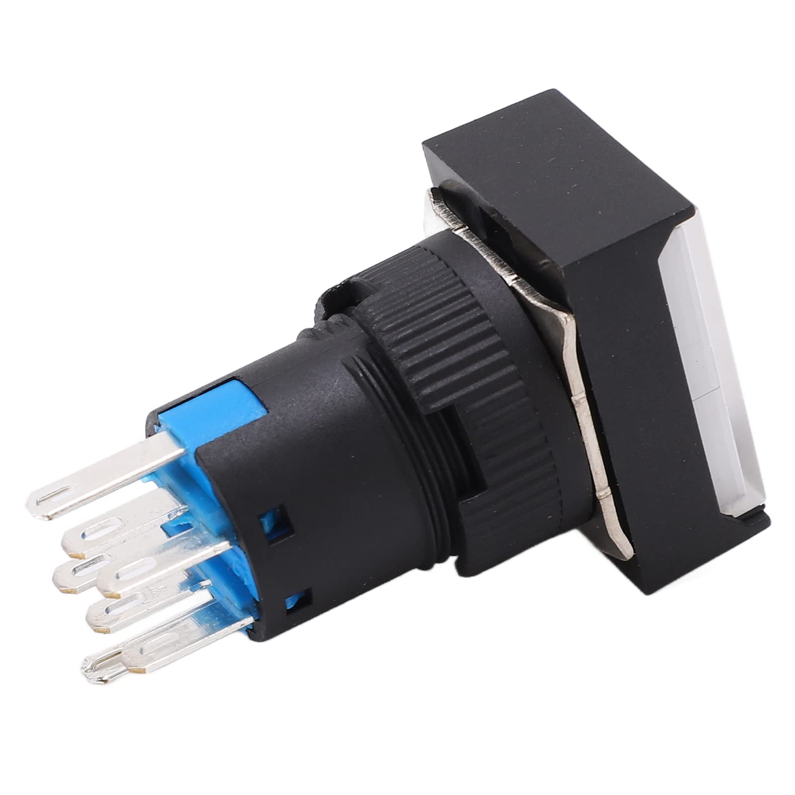 Cocoarm Interruptor de Botón ABS Botón de Encendido 25 Piezas AC DC 24 V 5 A con Indicador de Luz Aislamiento de 250 V para Equipos de Control Industrial Máquina Panel Contactor de relé