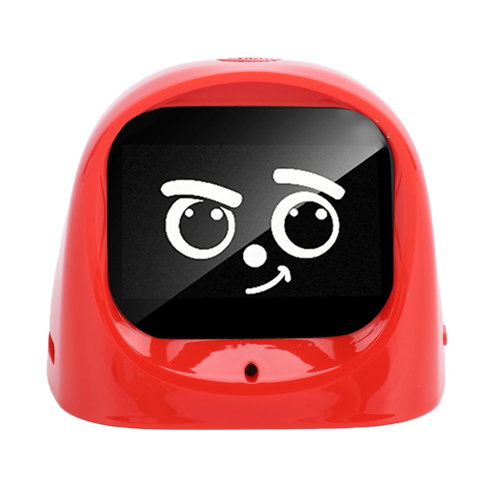 Asixxsix Robot na Desce Rozdzielczej Samochodu AI, Inteligentny Interaktywny Elektroniczny Towarzysz Zwierząt Domowych z Połączeniem Wi-Fi Hotspot do Dekoracji Wnętrz Pojazdów i Rozrywki (czerwony)