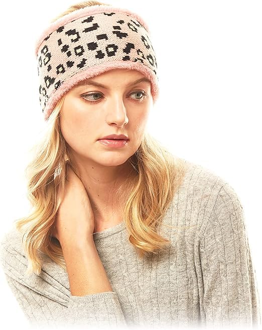 devil Wide Headbands for Women, Boho Bandeau Head Bands, Workout Head Wraps, Stretch No Slip Hair Wraps (Pink)-picture-22