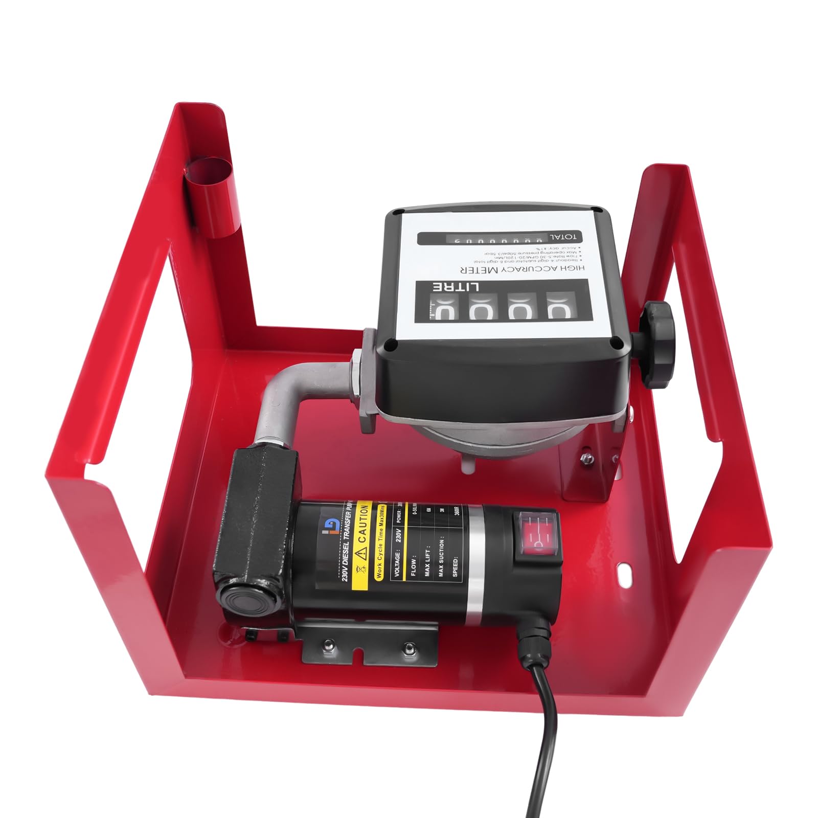 Bomba de aceite para calefacción, bomba diésel con pantalla, 200 W, bomba de aceite eléctrica de 50 l/min, interruptor de tres etapas, bomba de extracción de aceite con manguera y pistola de