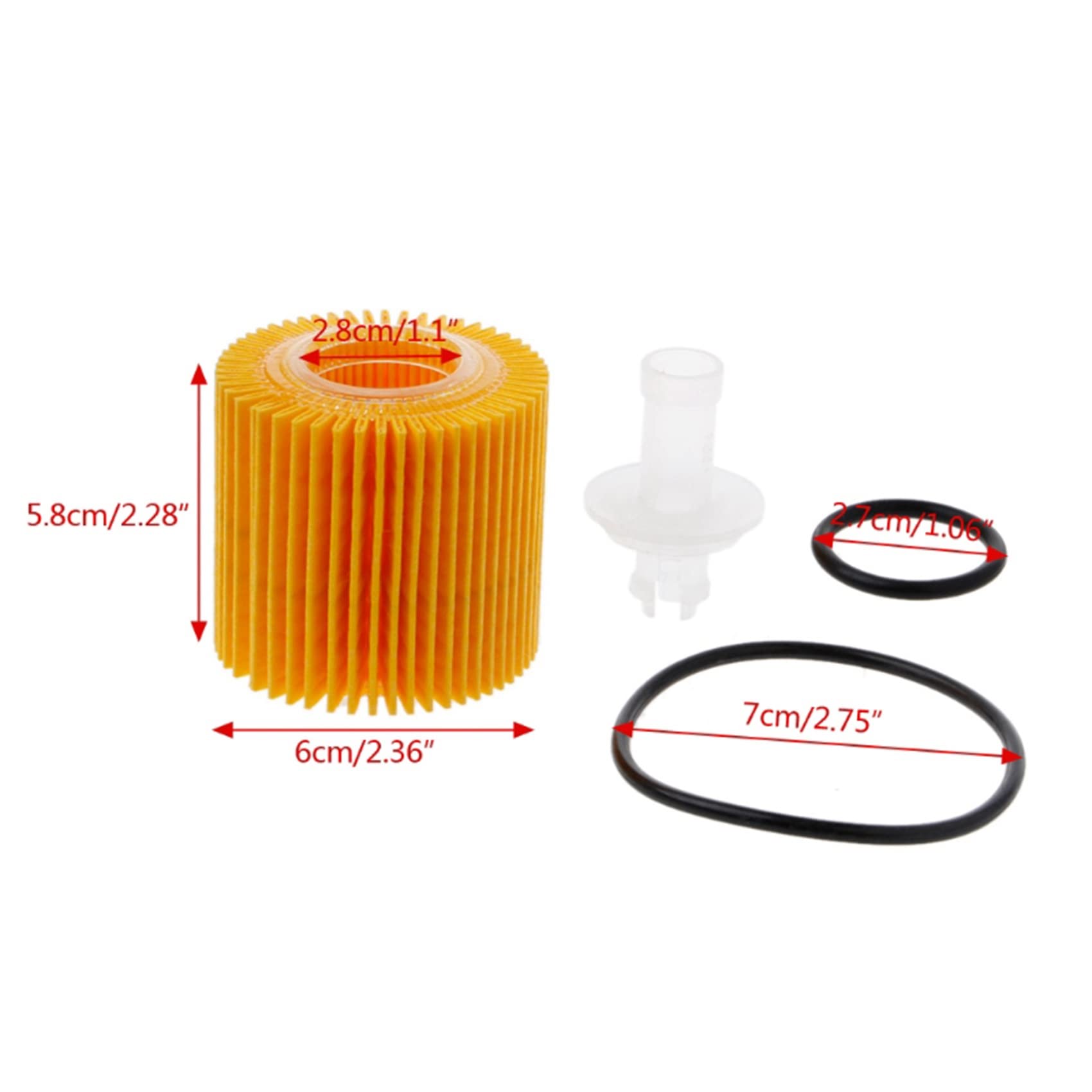 Evenden Lot de 30 filtres à moteur pour voiture C- 2018 2019 2.0L 2009-2010 Prius 1.8L Filtre 04152YZZA6
