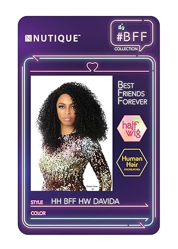 Miniatura 3 de BFF mezcla de cabello humano media peluca DAVIDA (P42730)