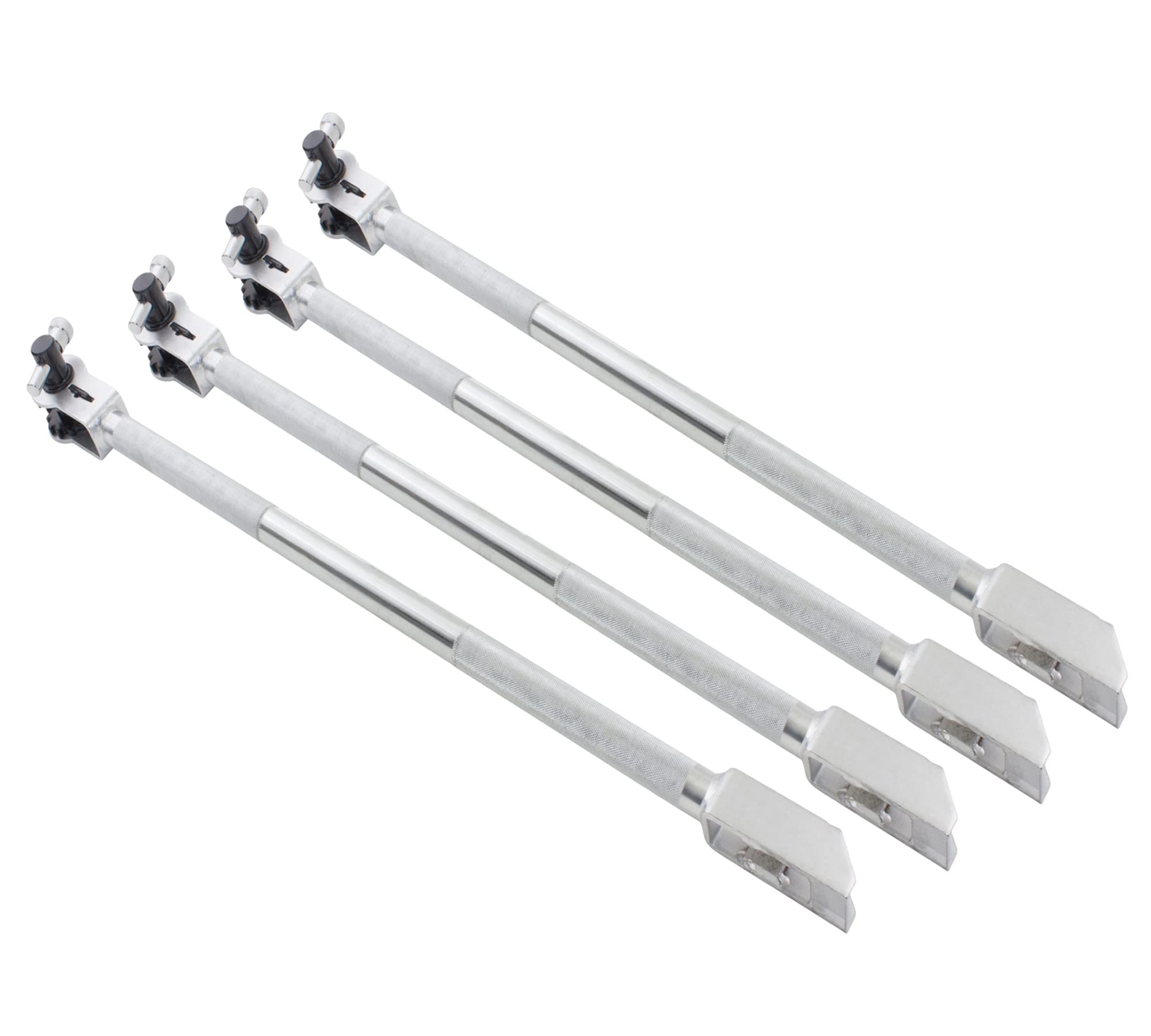 Mytee Products 4 Pack 39.5" Combination Ratcheting Winch Bar for Flatbed Trailer - Chrome Carbon-Steel Combo Winch Bar with Non-Slip Handle &amp; Square Head for Chain Lever Binders