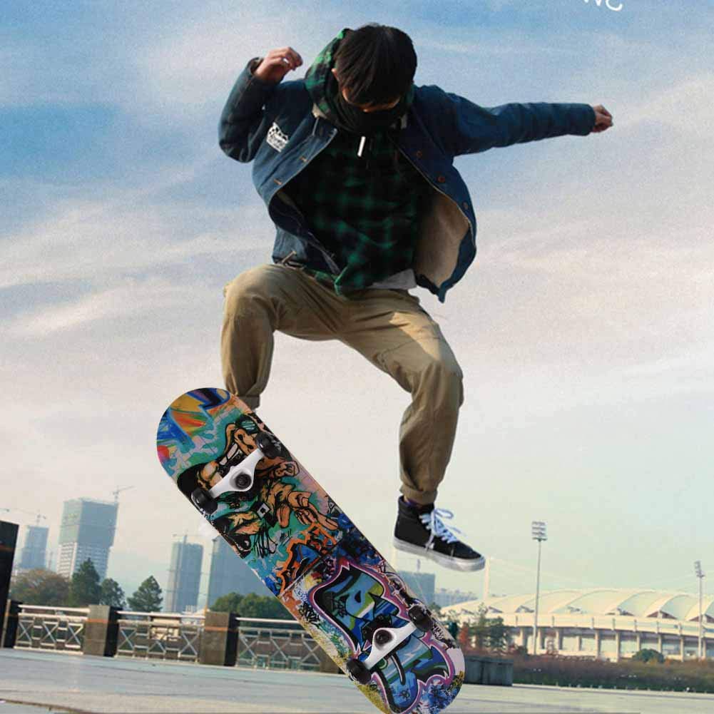 Tabla de Surfskate Profesional Alta 79 × 19 × 10 Deportes Al Aire Tabla Larga de Madera de Arce para Adultos de 4 Ruedas para Entretenimiento