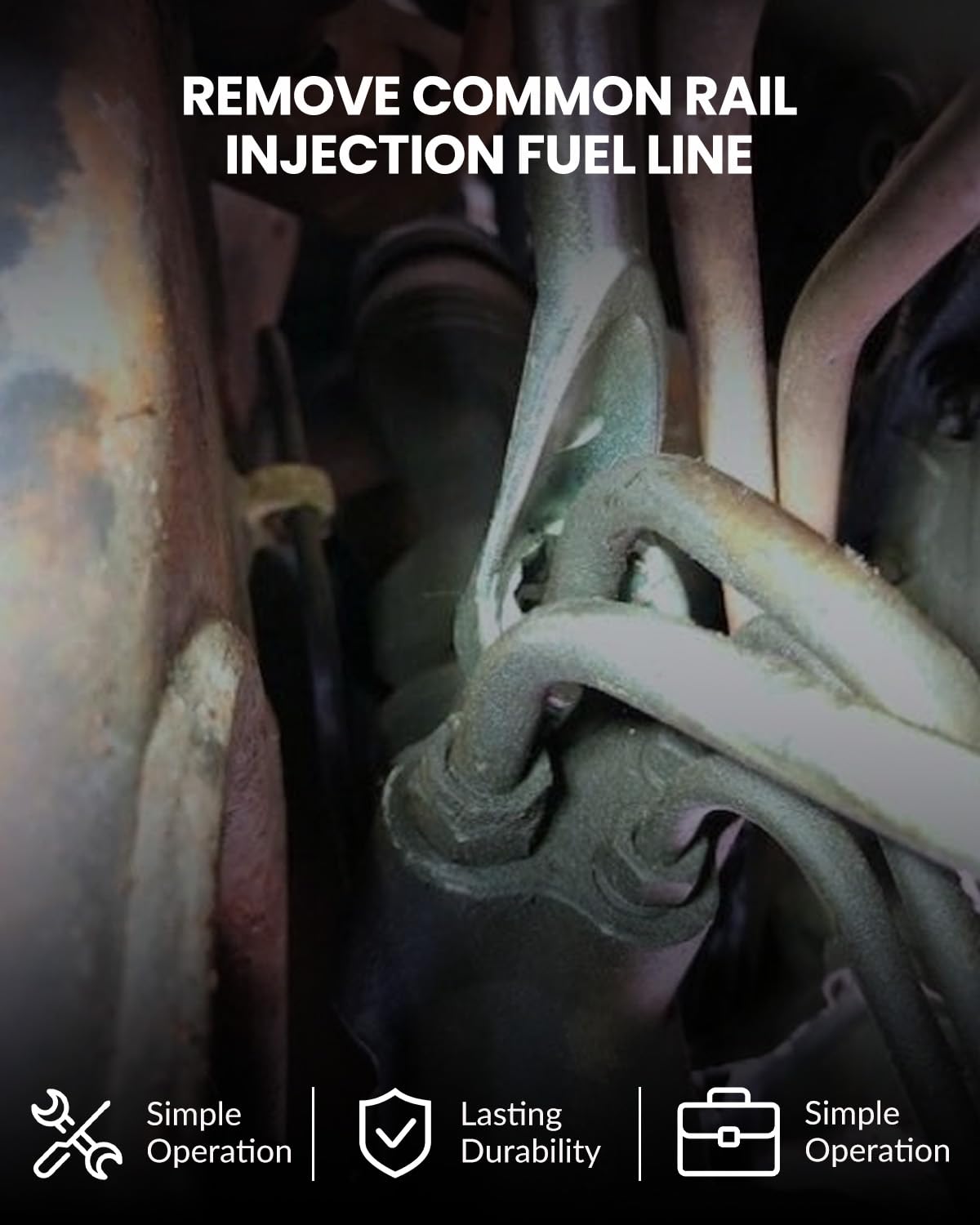 Juego de 9 enchufes de línea de combustible de inyección de riel común, 12 puntos, 1/2 pulgadas, 14 mm, 16 mm, 17 mm, 19 mm, 21 mm, 22 mm, 24 mm, sensores de temperatura de extracción