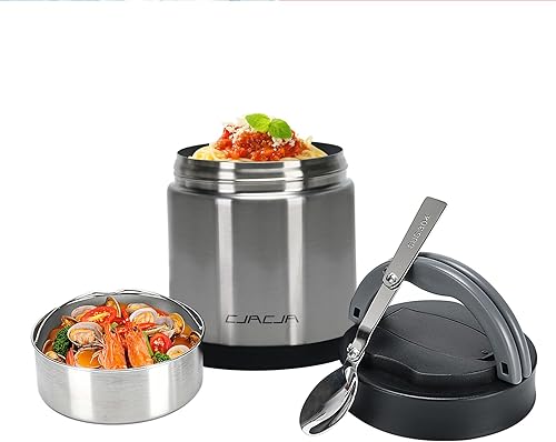 Tarro de alimentos aislado para adultos, 35.2 onzas, termo para alimentos calientes, termo de sopa, contenedor de alimentos aislado, Termos para