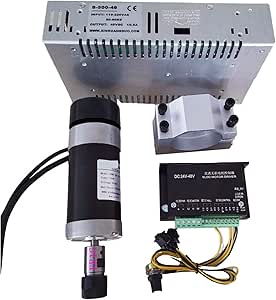 Amazon.co.jp: CNC DC Air Cooled Spindle Motor Kit 48V 500W ER16 ...