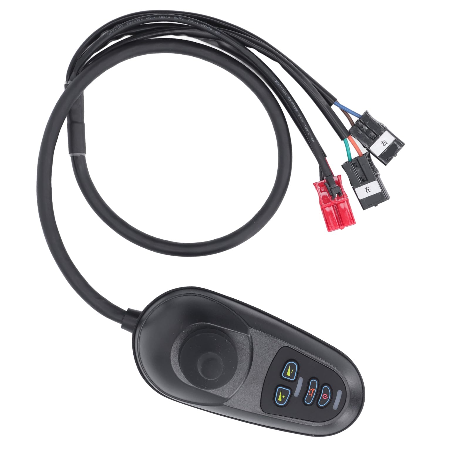 Kontroler Joysticka Wózka Inwalidzkiego, Kontroler Wózka Inwalidzkiego 5A DC 24V, Elektryczne Wózki Inwalidzkie Kontrolery z Hamulcem, do Przodu do Przodu do Mobilności Elektrycznej Wózki Inwalidzkie