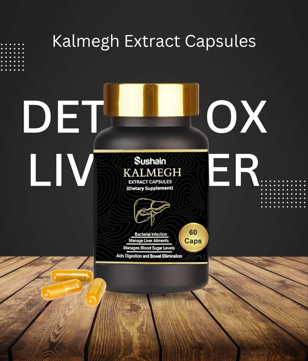 Kalmegh Capsules 500 MG | Natural Liver Supplement | Liver Detox | Ayurvedic Medicines for Liver Detox and Supporting Liver Function | Maintain Overall Health — Amazon image 4