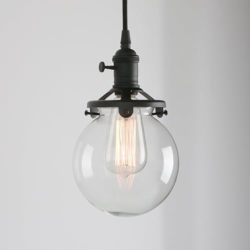 Miniatura 4 de Permo - Lamparas colgantes en forma de tubería, estilo rústico, industrial, vintage, steampunk, con 5 bombillas de 40 vatios