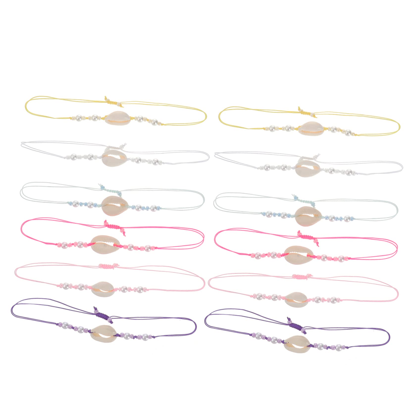 PACKOVE 36piezas Pulsera De Shell Para Parejas Joyería De Moda Mixtos Accesorio Para Amistad y Especiales
