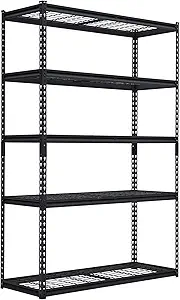 GarveeHome Heavy Duty Storage Shelves - 48x18in, 2500lbs Load Bearing, Durable Storage Shelves, Adjustable Height Garage Storage Shelving, Metal Storage Utility Rack Shelf Unit, Easy Assemble