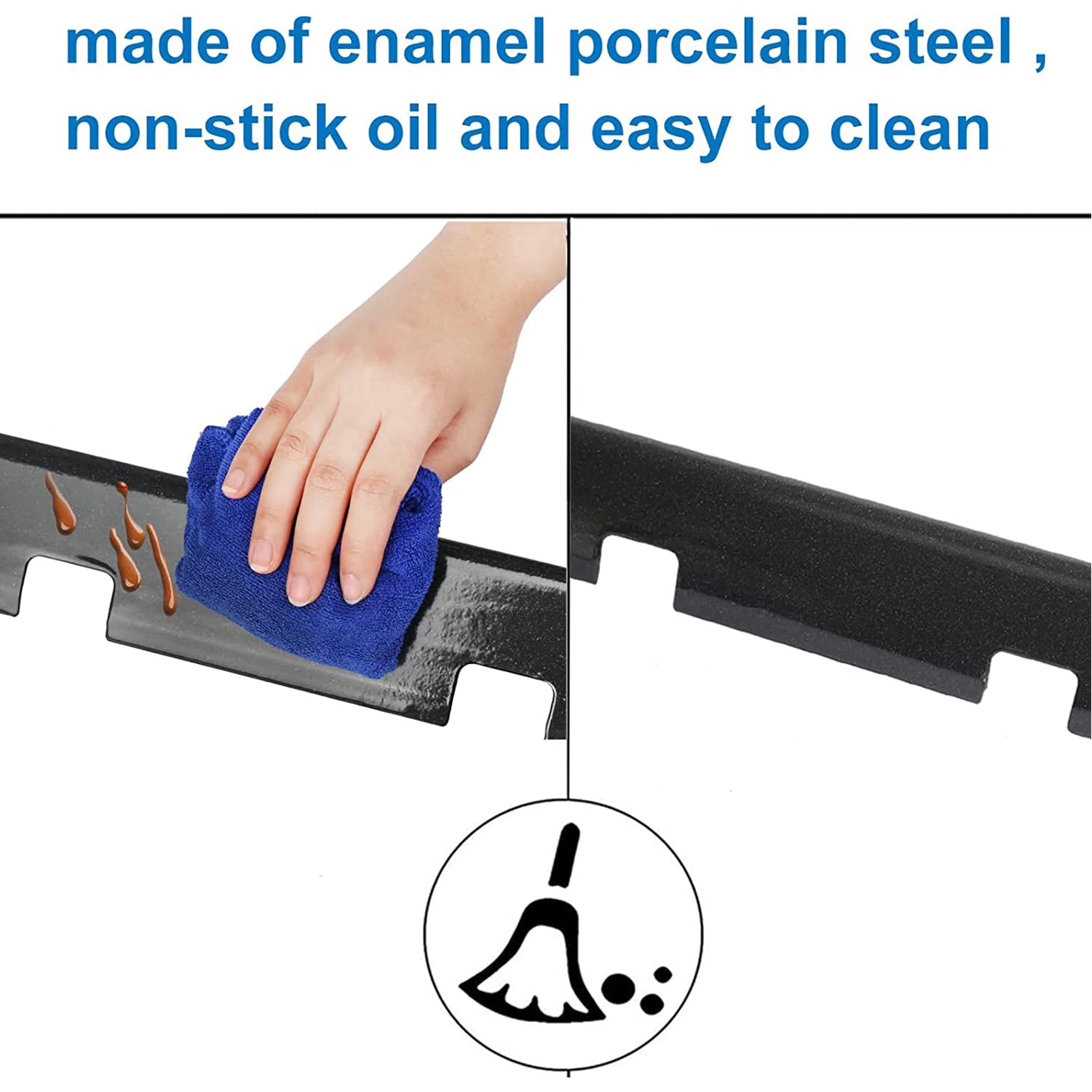 Flavorizer Bar Per Weber Spirit E310 E320 E330 - 5 Pezzi, Acciaio Porcellanato, 38.9cm - Foto 13