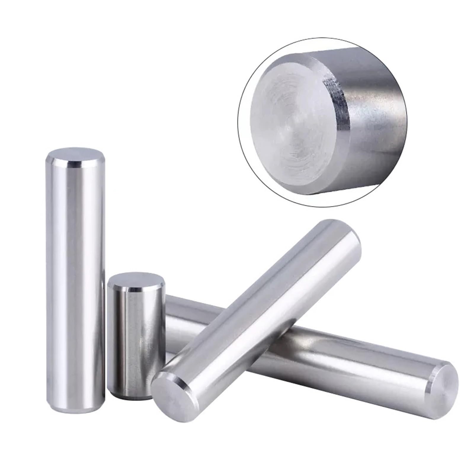 1000 szt. M1,5 M2, M3 304 cylindryczne kołki ze stali nierdzewnej pozycjonujące 3-60 mm niestandardowy rozmiar kołka równoległy(8mm(1000pcs),M2.5)