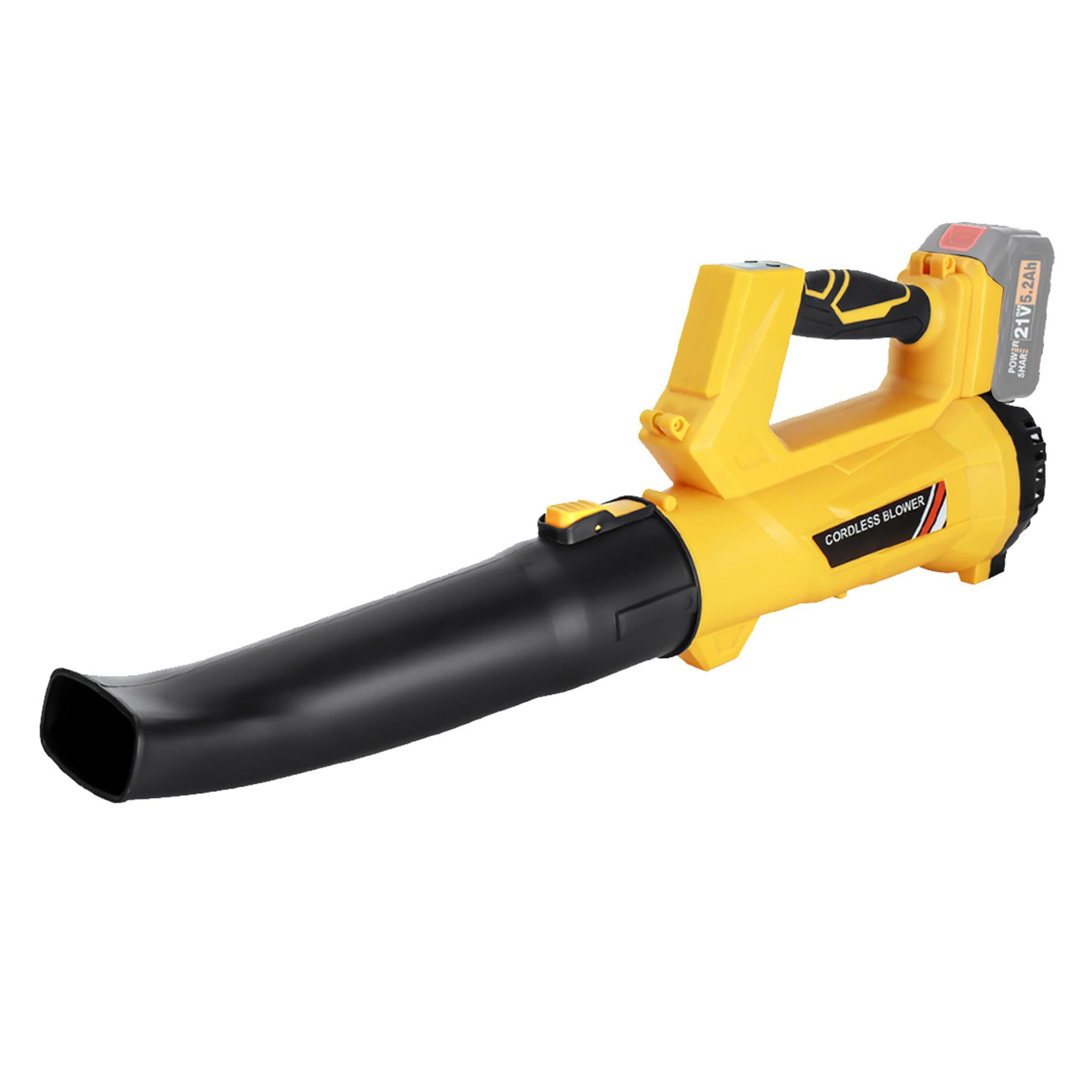Soplador de hojas inalámbrico de 540 CFM, soplador eléctrico con modo de 6 velocidades, soplador de hojas alimentado para el cuidado del césped, patio, hojas que soplan (sin batería)