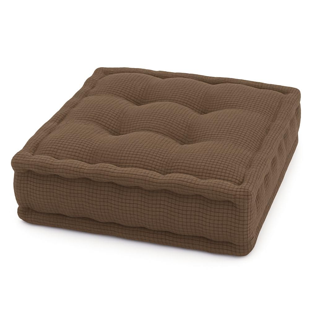 Comfort Booster Cushion for Chair & Armchair – Adds Height & Firm Support, Reduces Pressure & Pain, Ideal for Elderly, Pregnancy & Daily Use, Washable Cover, All Seats (Tufted, Choclate, square)
