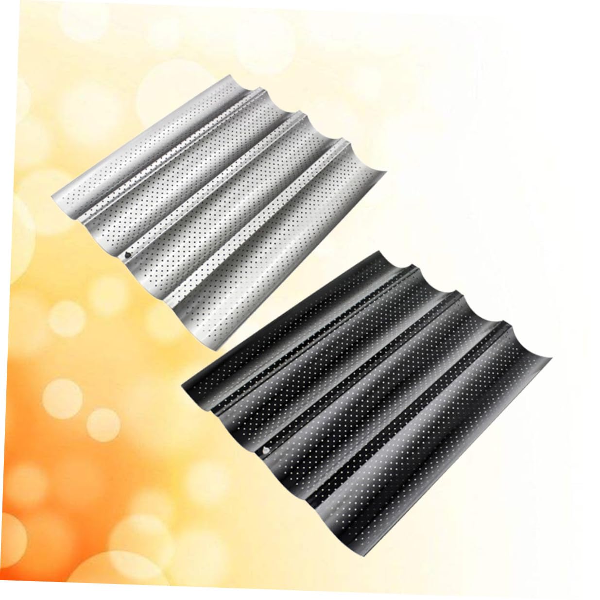 Perforierte Kastenform aus Kohlenstoffstahl für Brote Backofen und Toaster Geeignet Ø Hitzebeständig bis Antihaftbeschichtet Spülmaschinengeeignet Zufällige Farbe